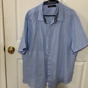 Nautica XXL 100% linen SS button up NWT